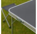 Greemotion Campingtisch Faro Set 5-tlg. Anthrazit Aluminium Klappbar Bild 5