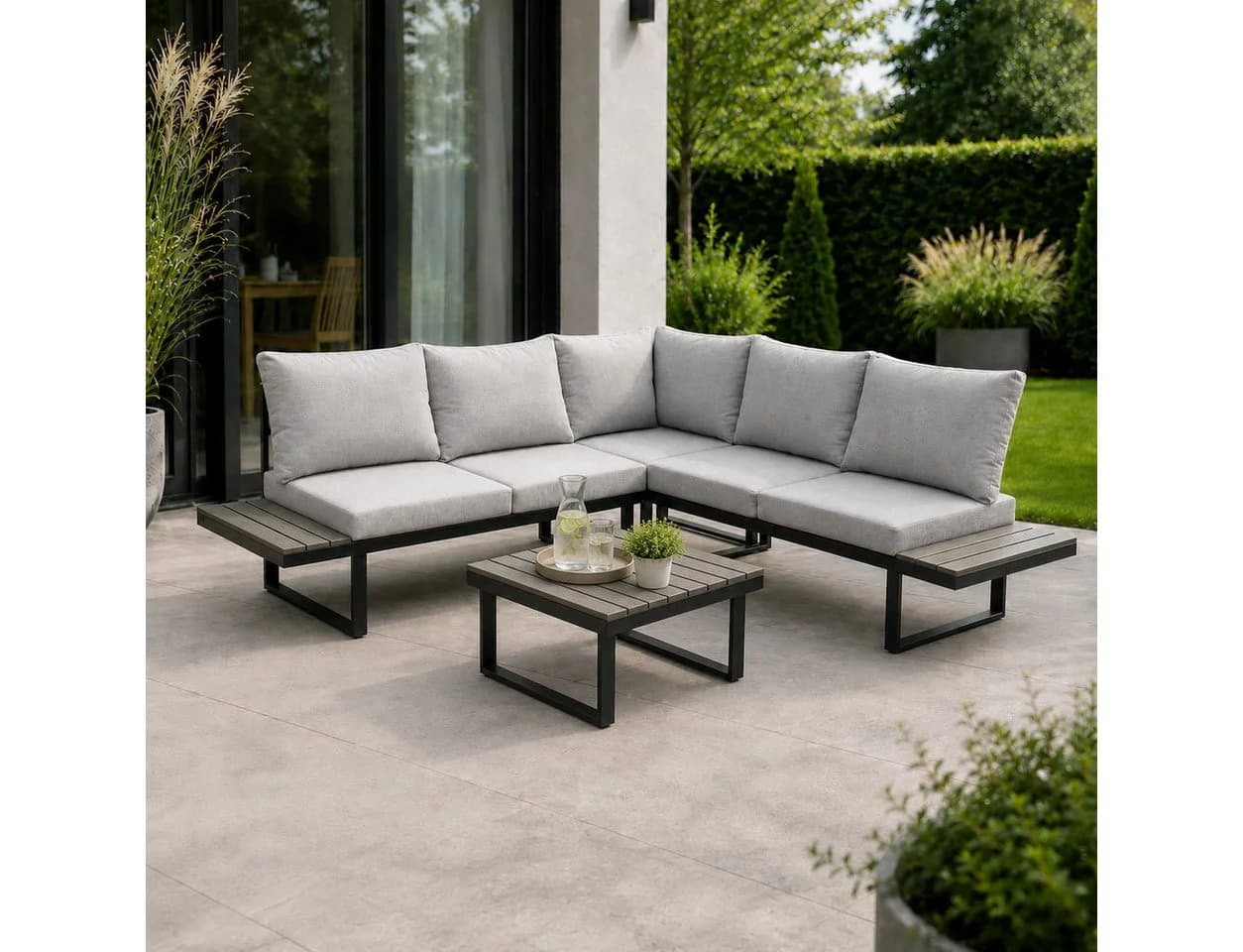 Lounge-Set greemotion PISA - 4-teiliges Gartenlounge-Set