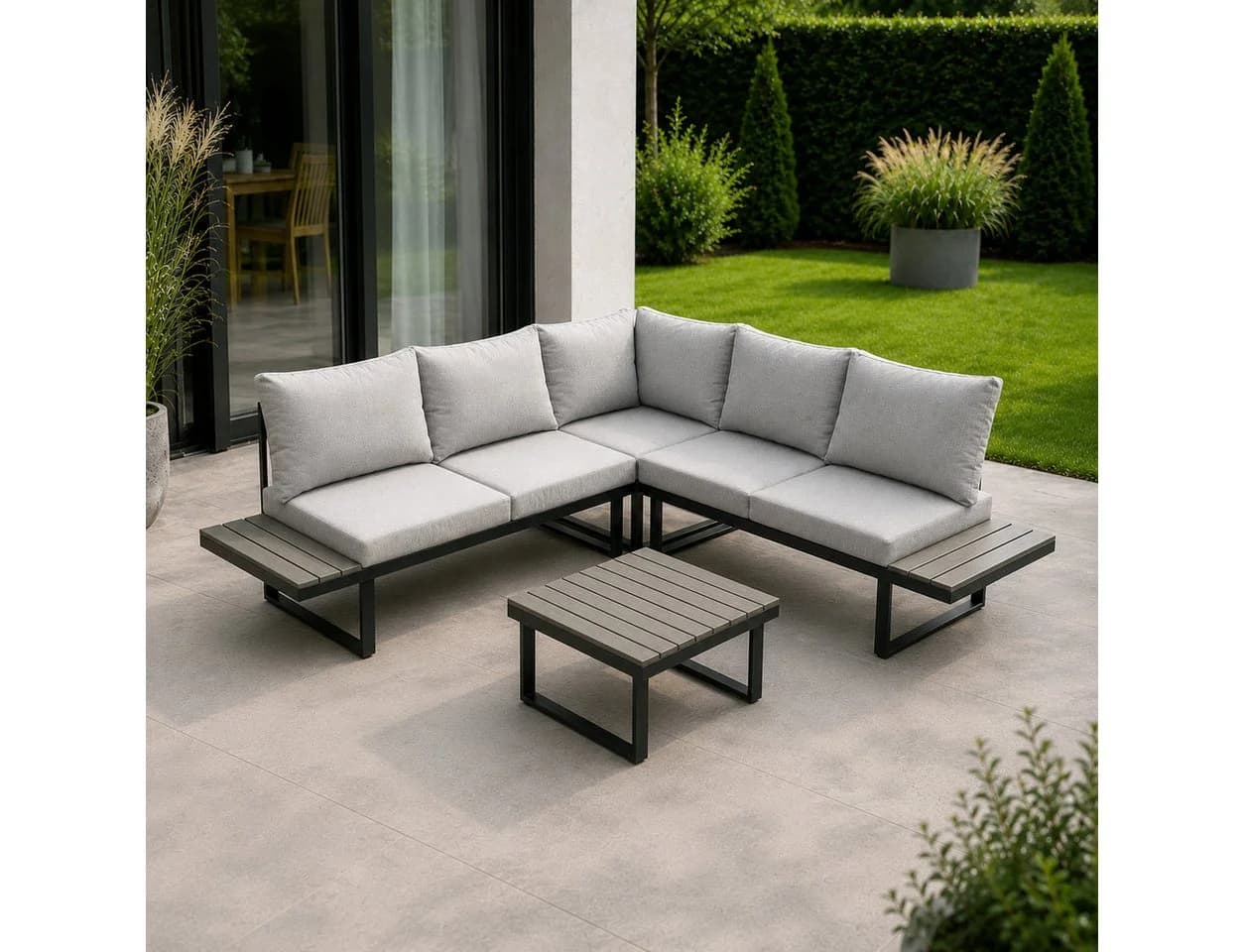 Lounge-Set greemotion PISA - 4-teiliges Gartenlounge-Set - Bild 3