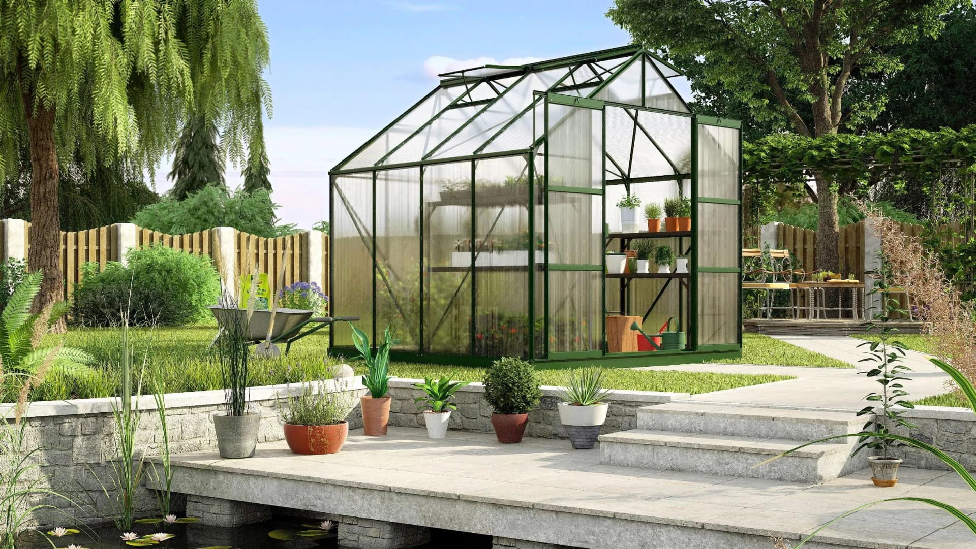 Gewächshaus KONIFERA Titania 6700 Grün