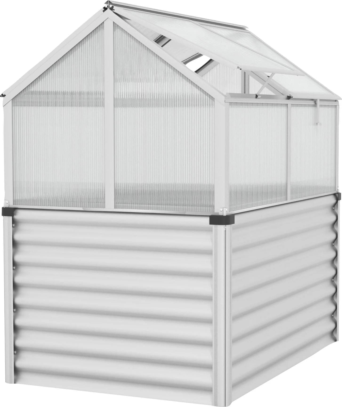 Vitavia Hochbeet Zola silber Aluminium 89x127x135 cm