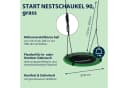 Hudora Nestschaukel Start 90 - Wetterfest & Höhenverstellbar Bild 1