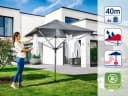 Leifheit Wäschespinne LinoProtect 400 mit Dach und Teleskop-Mechanismus Bild 1
