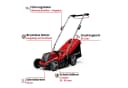 Einhell GE-CM 18/33 Li-Solo Akku-Rasenmäher Rot Brushless Motor Bild 3