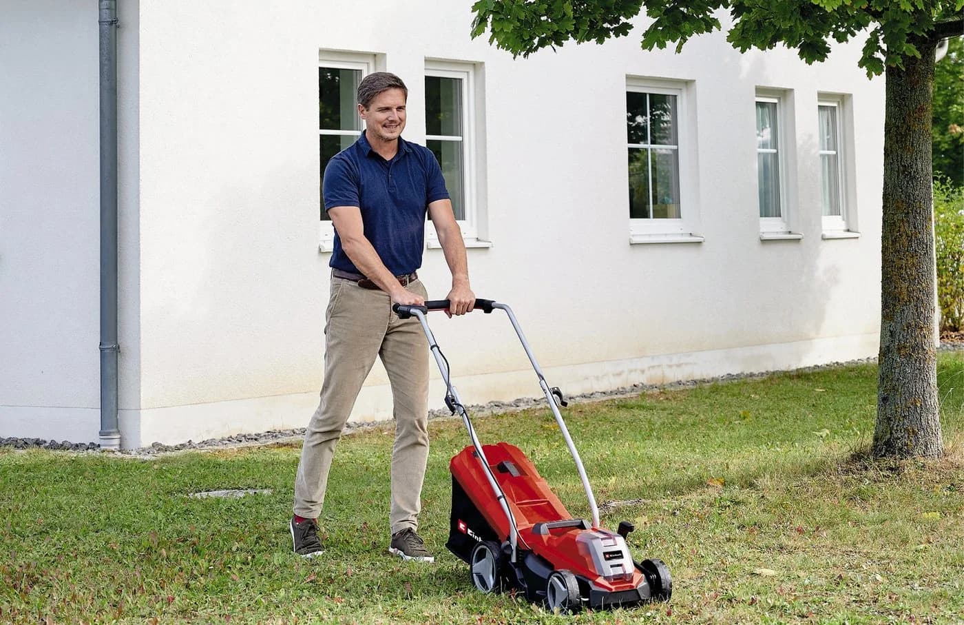 Einhell GE-CM 18/33 Li-Solo Akku-Rasenmäher Rot Brushless Motor - Bild 4