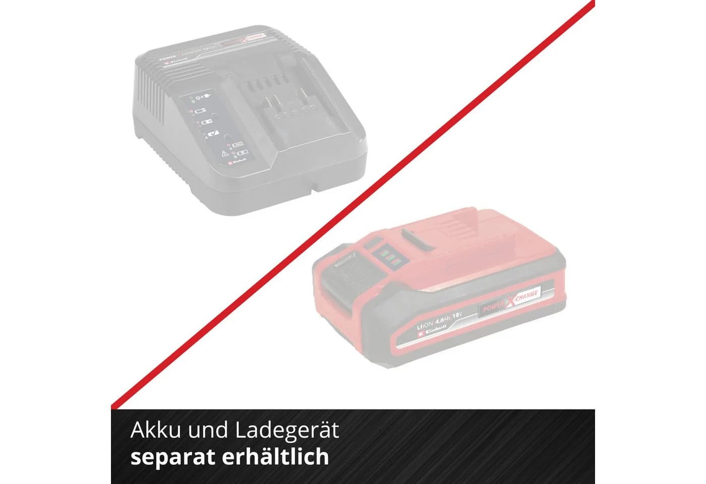 Einhell GE-CM 18/33 Li-Solo Akku-Rasenmäher Rot Brushless Motor - Bild 5