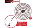 KRAFTIXX Rasentrimmer-Deflektor KX-ART 1826 Li-Solo, 21-St, inkl. 20 Messer, kompatibel mit Einhell Power X-Change Akkusystem Bild 1