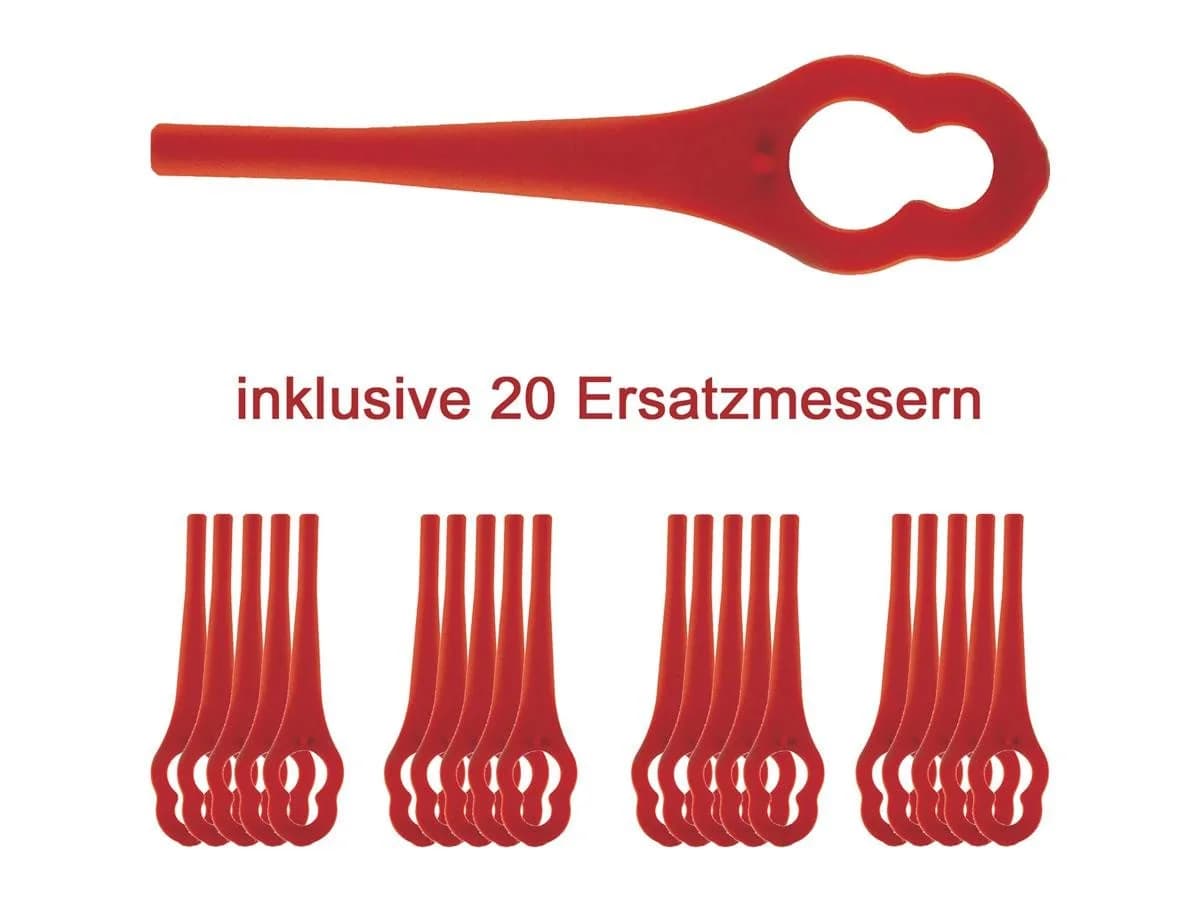 KRAFTIXX Rasentrimmer-Deflektor KX-ART 1826 Li-Solo, 21-St, inkl. 20 Messer, kompatibel mit Einhell Power X-Change Akkusystem - Bild 4