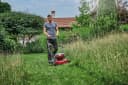 Einhell Akku-Rasenmäher GE-CM 36/48 Li M-Solo Rot Bild 1