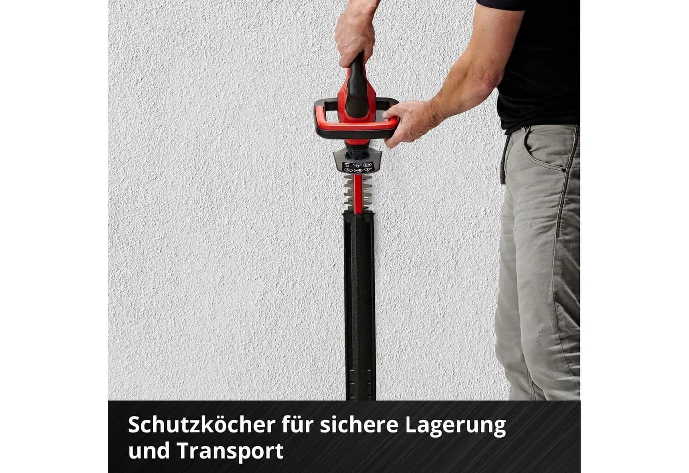 Einhell Akku-Heckenschere GC-CH 18/40 Li Solo Rot - Bild 3