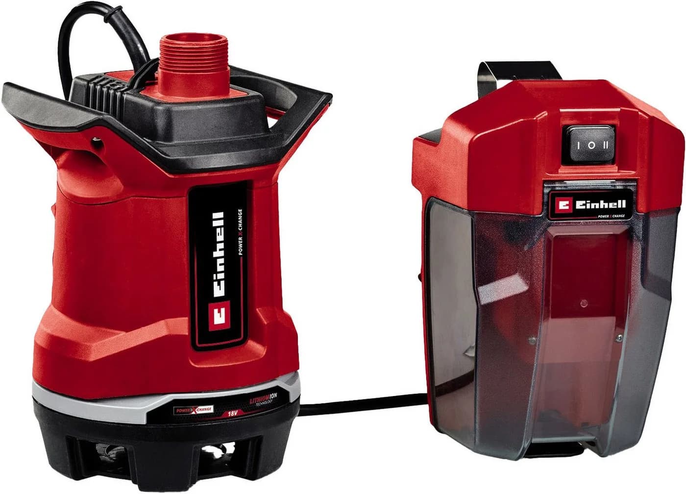 Einhell Akku-Schmutzwasserpumpe GE-DP 18/25 Li - Solo Rot - Bild 2