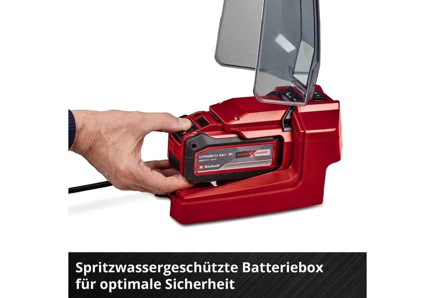 Einhell Akku-Schmutzwasserpumpe GE-DP 18/25 Li - Solo Rot - Bild 4