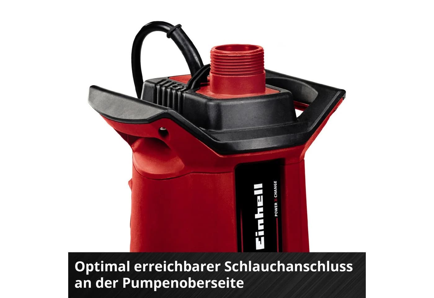Einhell Akku-Schmutzwasserpumpe GE-DP 18/25 Li - Solo Rot - Bild 5