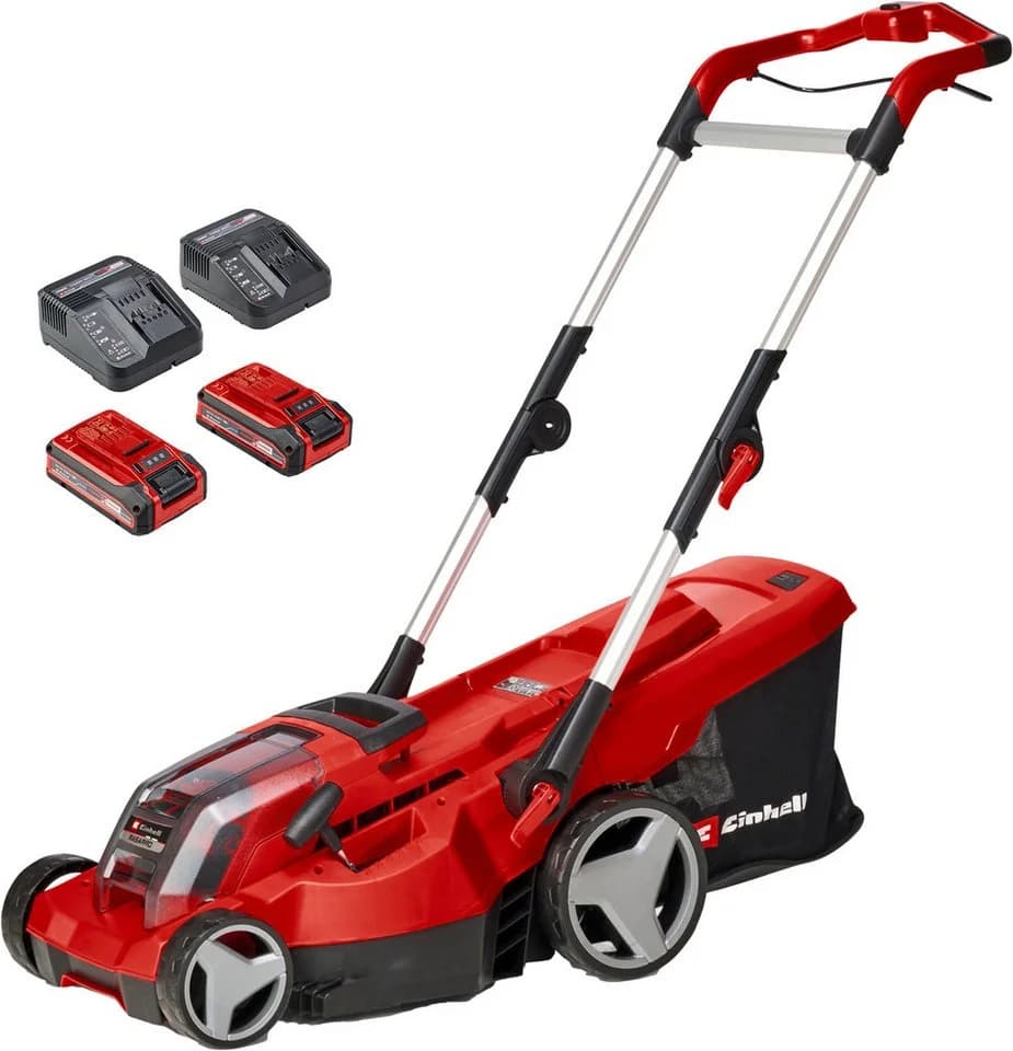 Einhell Akku-Rasenmäher RASARRO 36/36 Rot mit 2x Akku - Bild 2