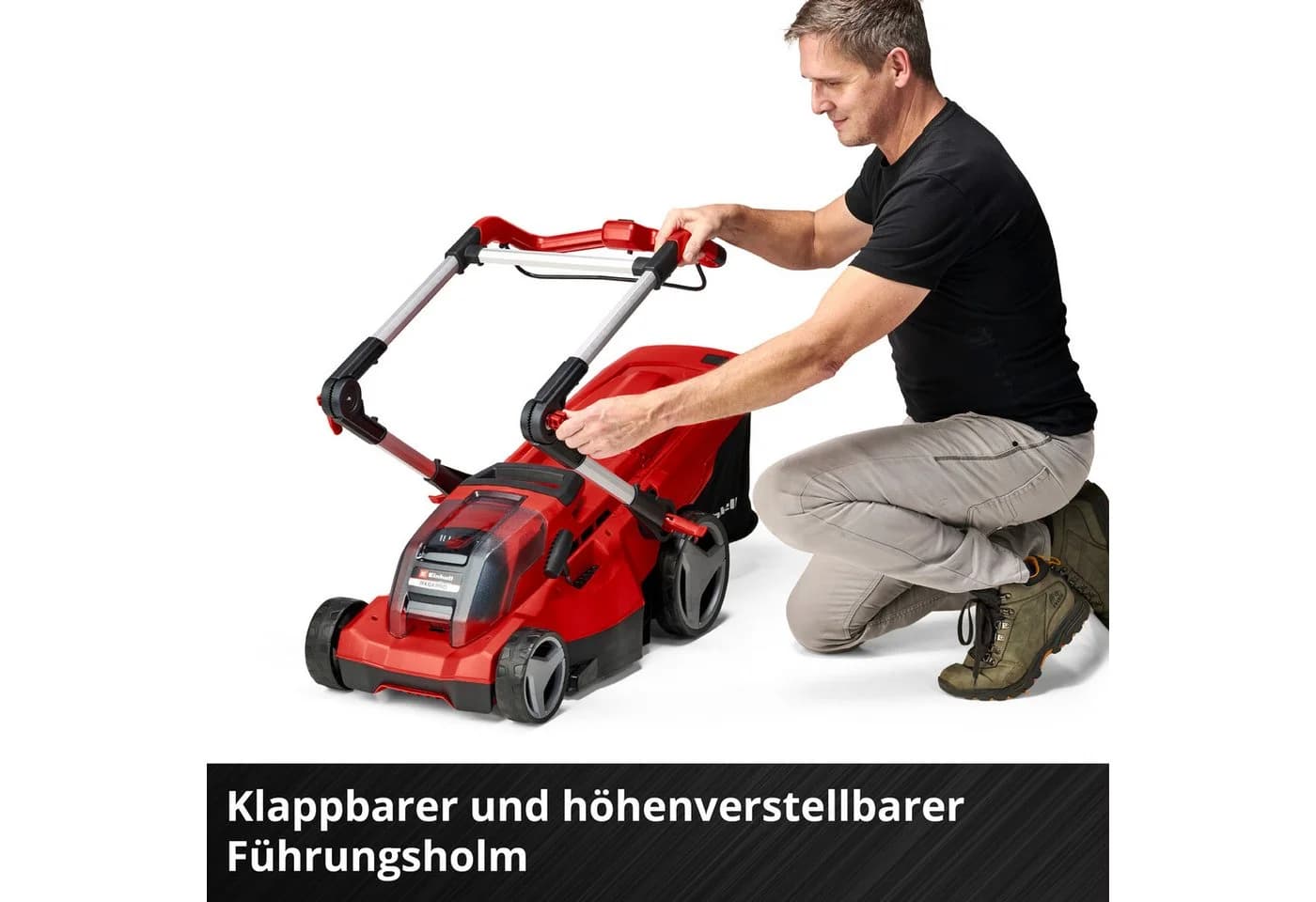Einhell Akku-Rasenmäher RASARRO 36/36 Rot mit 2x Akku - Bild 4