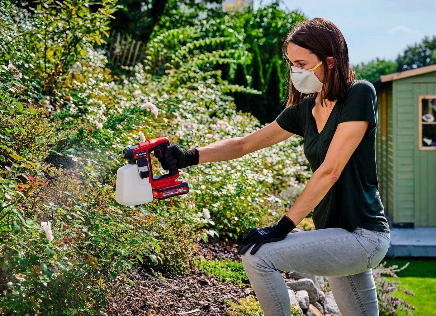 Einhell Akku-Drucksprühgerät Power X-Change GE-WS 18/10 Li-Solo Rot