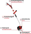 Einhell Akku-Rasentrimmer GE-CT 18/33 Li E-Solo Rot/Schwarz Bild 4