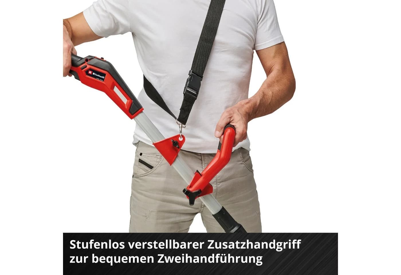 Einhell Akku-Rasentrimmer GE-CT 18/33 Li E-Solo Rot/Schwarz - Bild 5