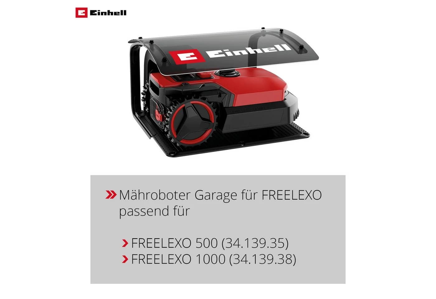 Einhell Mähroboter-Garage Schwarz Stahl - Bild 3