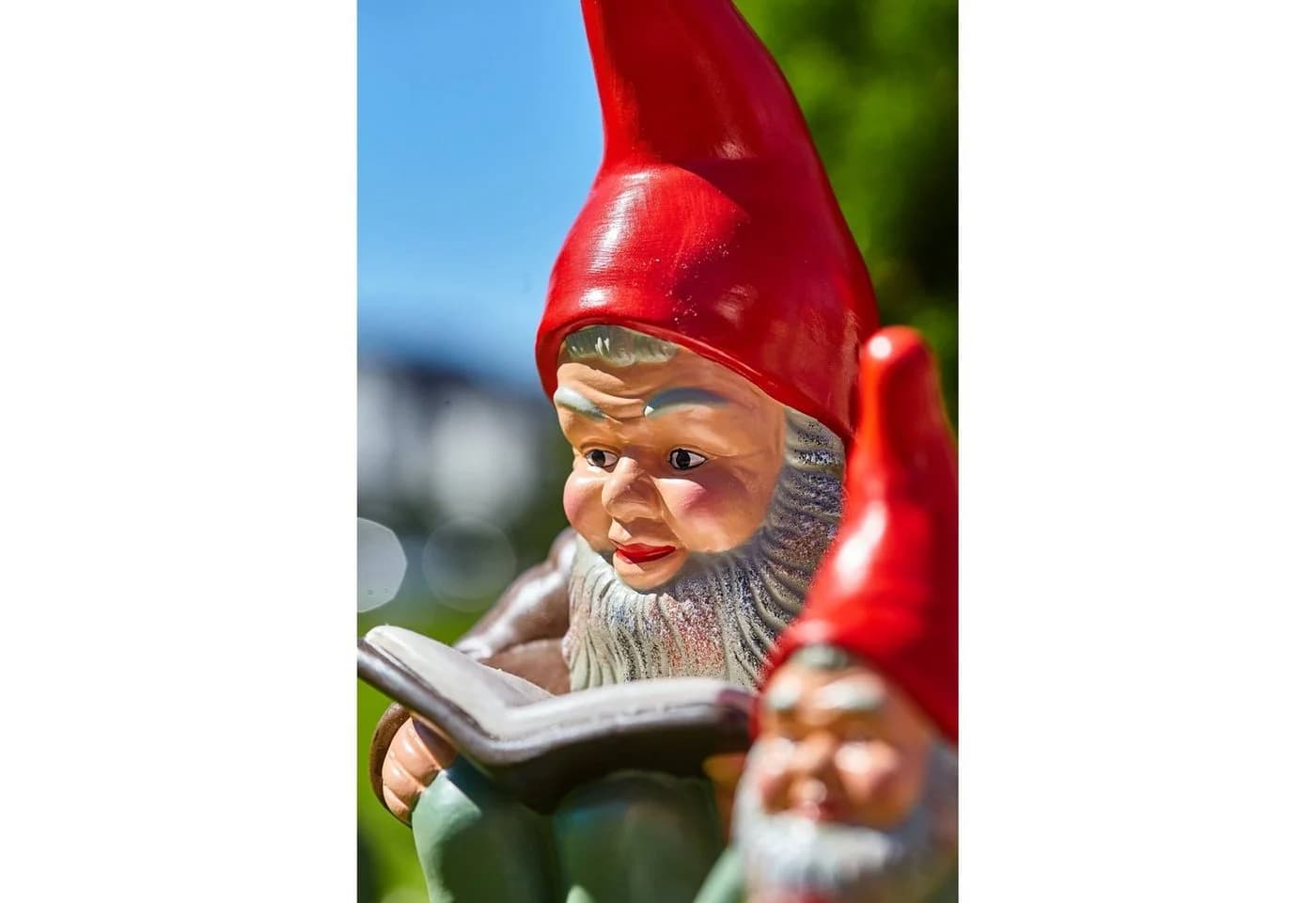 Heissner Gartenzwerg 'Wilhelm' Bücherwur Keramik Bunt - Bild 4