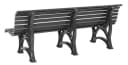 Blome Gartenbank Helgoland 4-Sitzer Kunststoff Weiß Bild 1