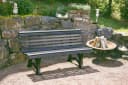 indeko Gartenbank Helgoland 3er-Bank graphitgrau Vollkunststoff Bild 1