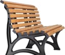 Blome Gartenbank 3er-Bank Helgoland 150 cm Holzoptik Bild 4