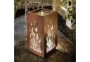 Frank Flechtwaren Gartenbrunnen Blumenwiese Metall Rostfinish LED Bild 1