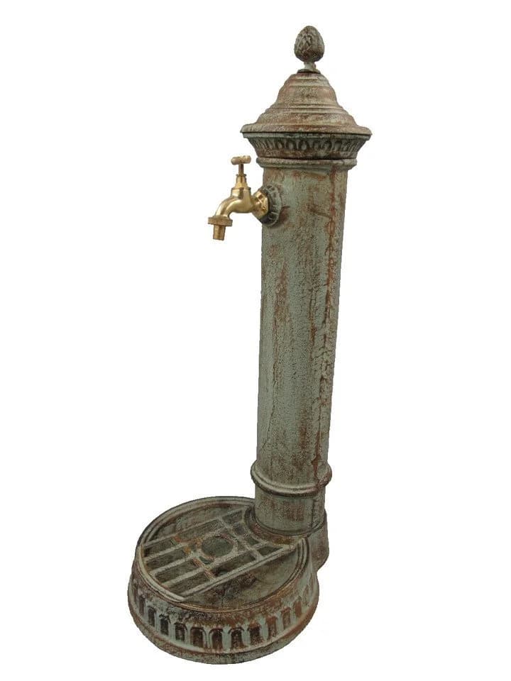 Gremegro Gartenbrunnen Wassersäule Gusseisen Antik Grün 78cm - Bild 2