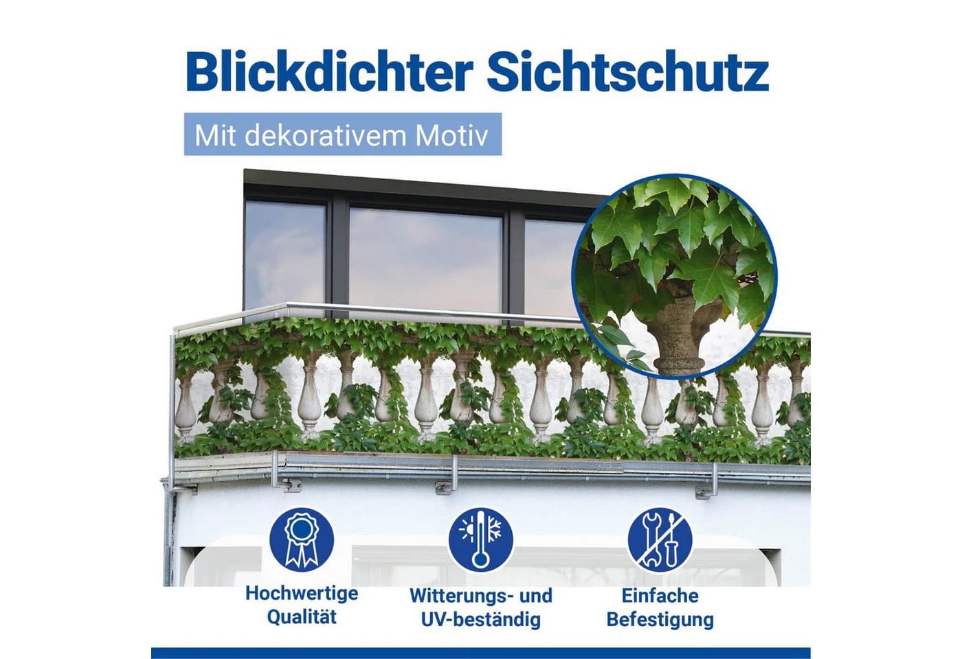 Maximex Balkonsichtschutz Ivy Fence 5m x 35cm - Bild 5