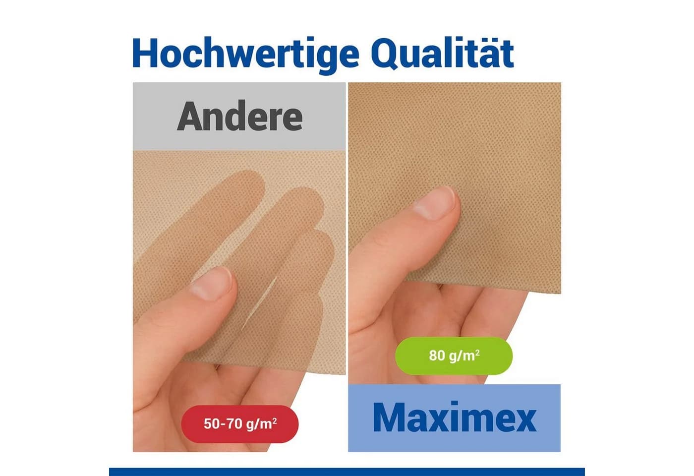 Maximex Pflanzenschutz-Vlies 180 x 120 cm Beige - Bild 5