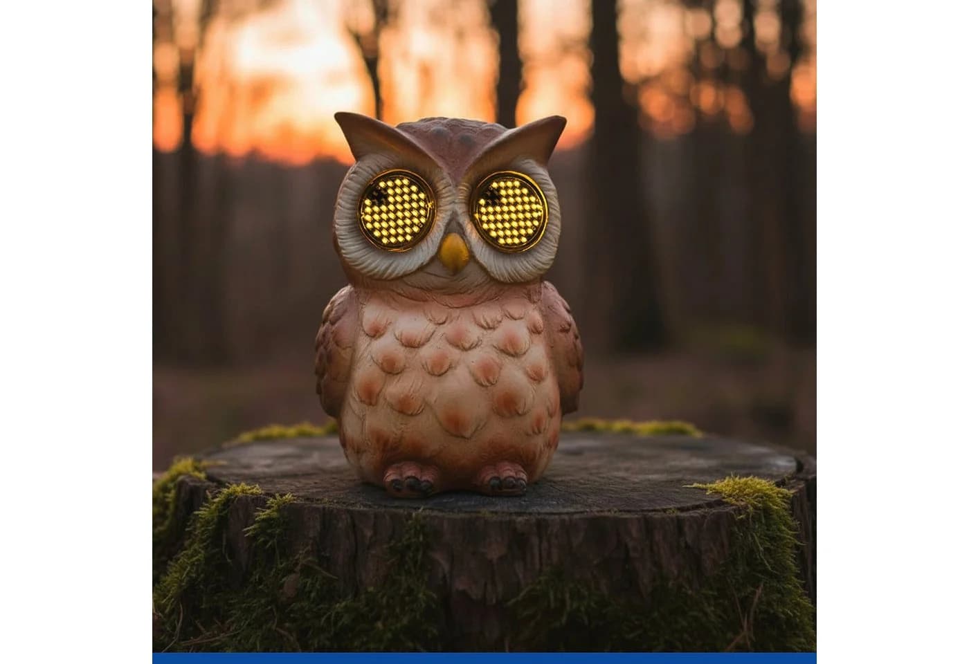 MAXIMEX LED Dekofigur Eule Solar Gartenfigur Blinky Eyes