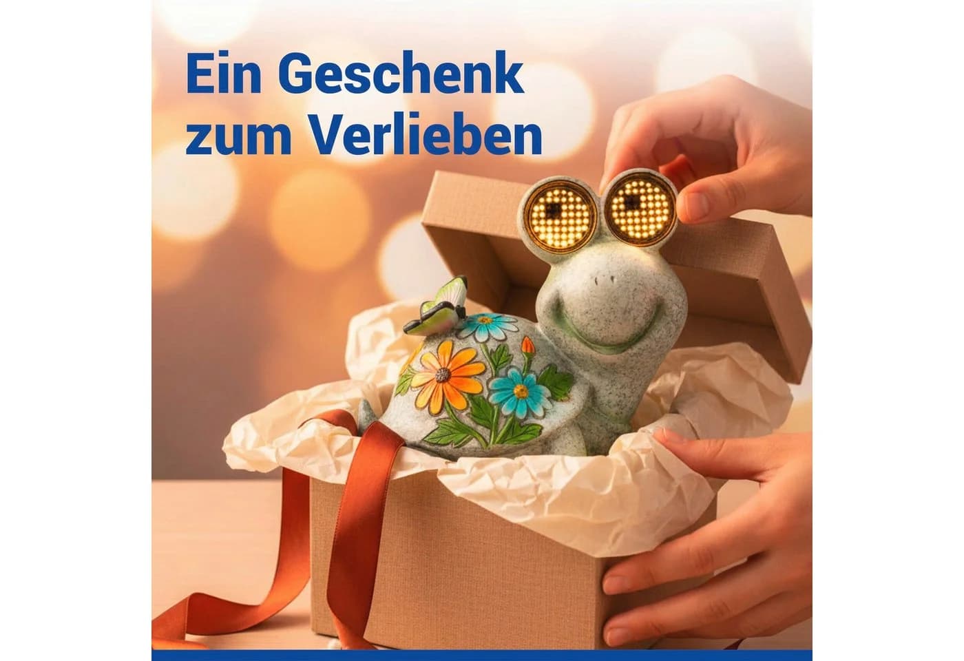 LED Dekofigur MAXIMEX 'Modell Blinky Eyes Schildkröte' - Solar Gartenfigur - Bild 4