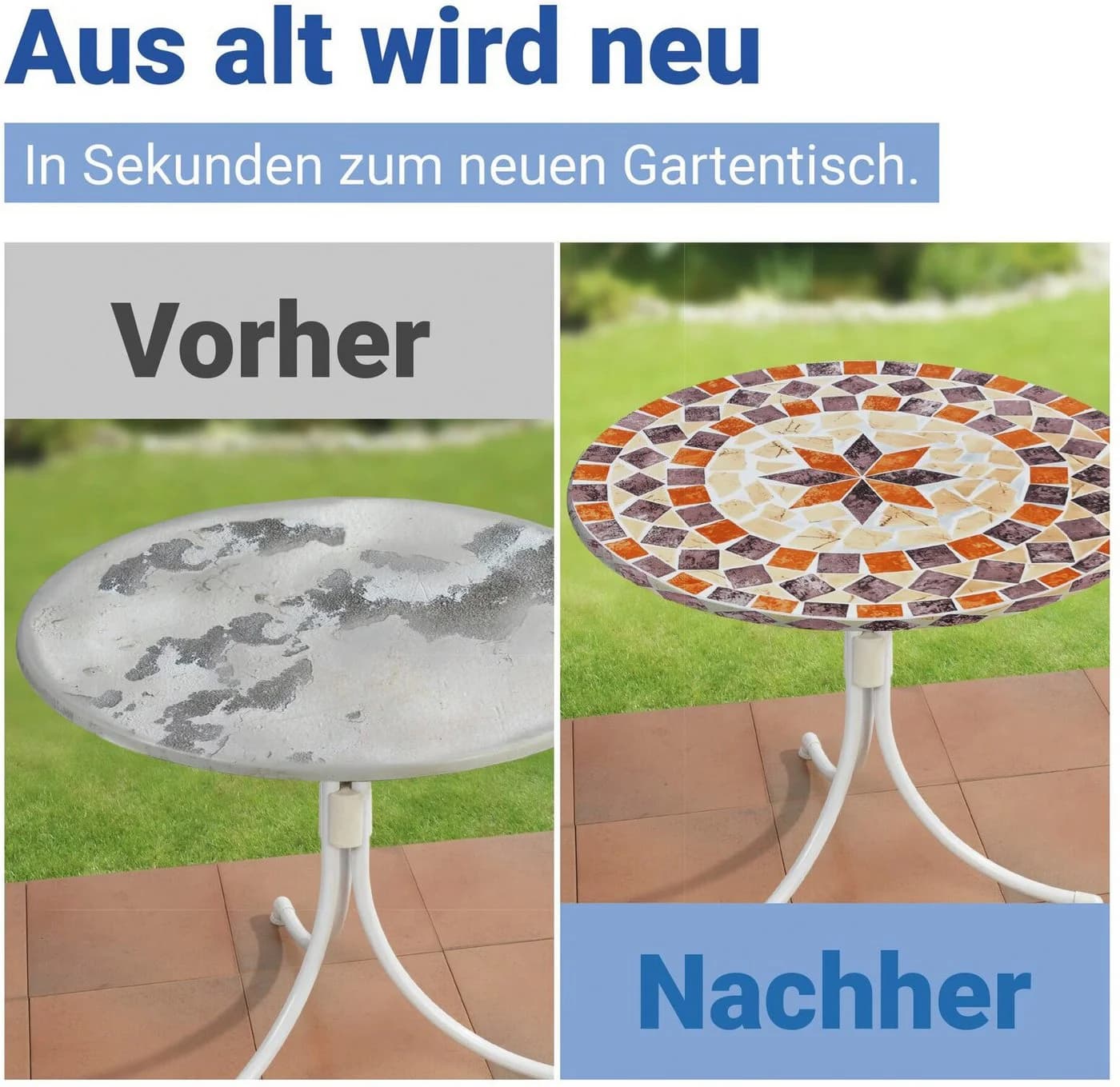 Maximex Gartentischdecke Spann-Tischdecke Mediterran Ø 85-105 cm - Bild 4