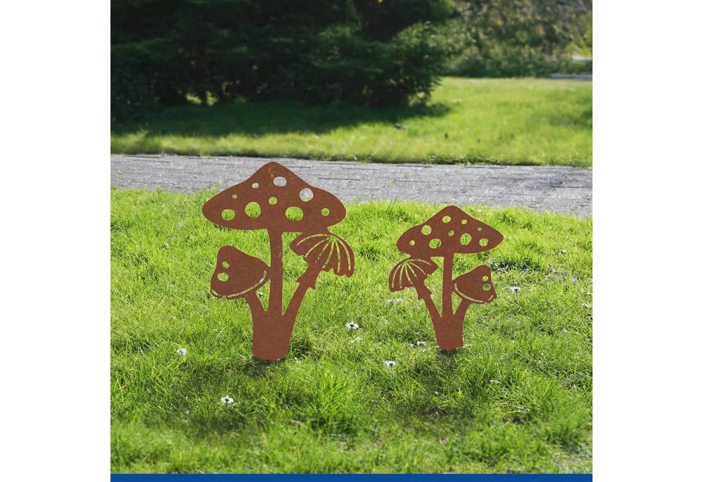 Maximex Gartenstecker Pilz Terracotta Metall - Bild 3