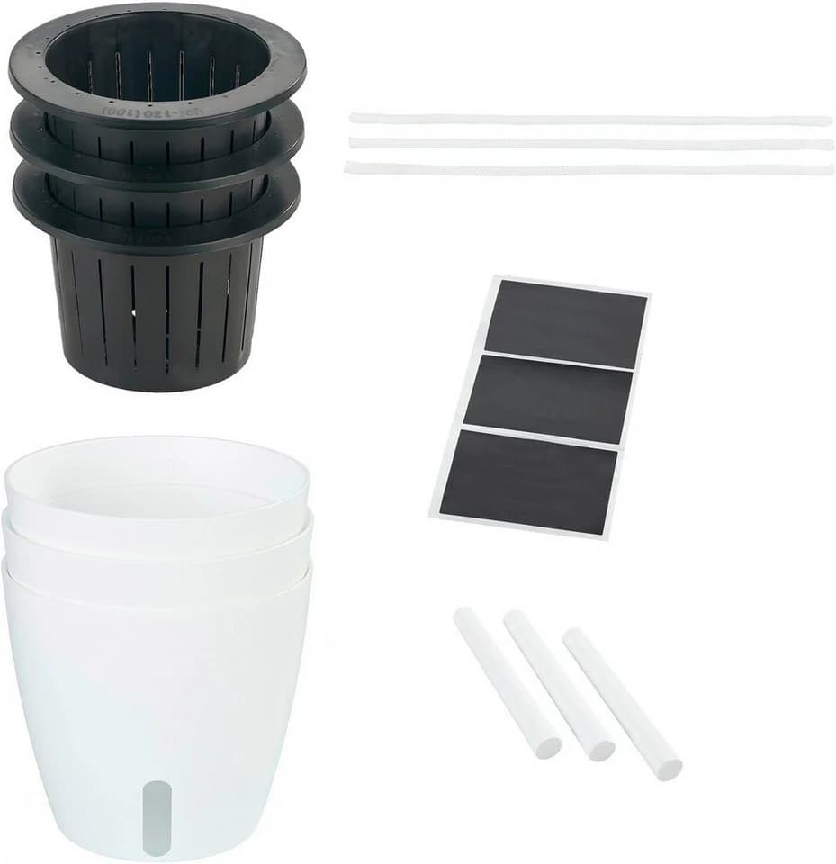 Maximex Selbstbewässernde Pflanztöpfe Set 3 St mit Wasserstandsanzeige - Bild 2