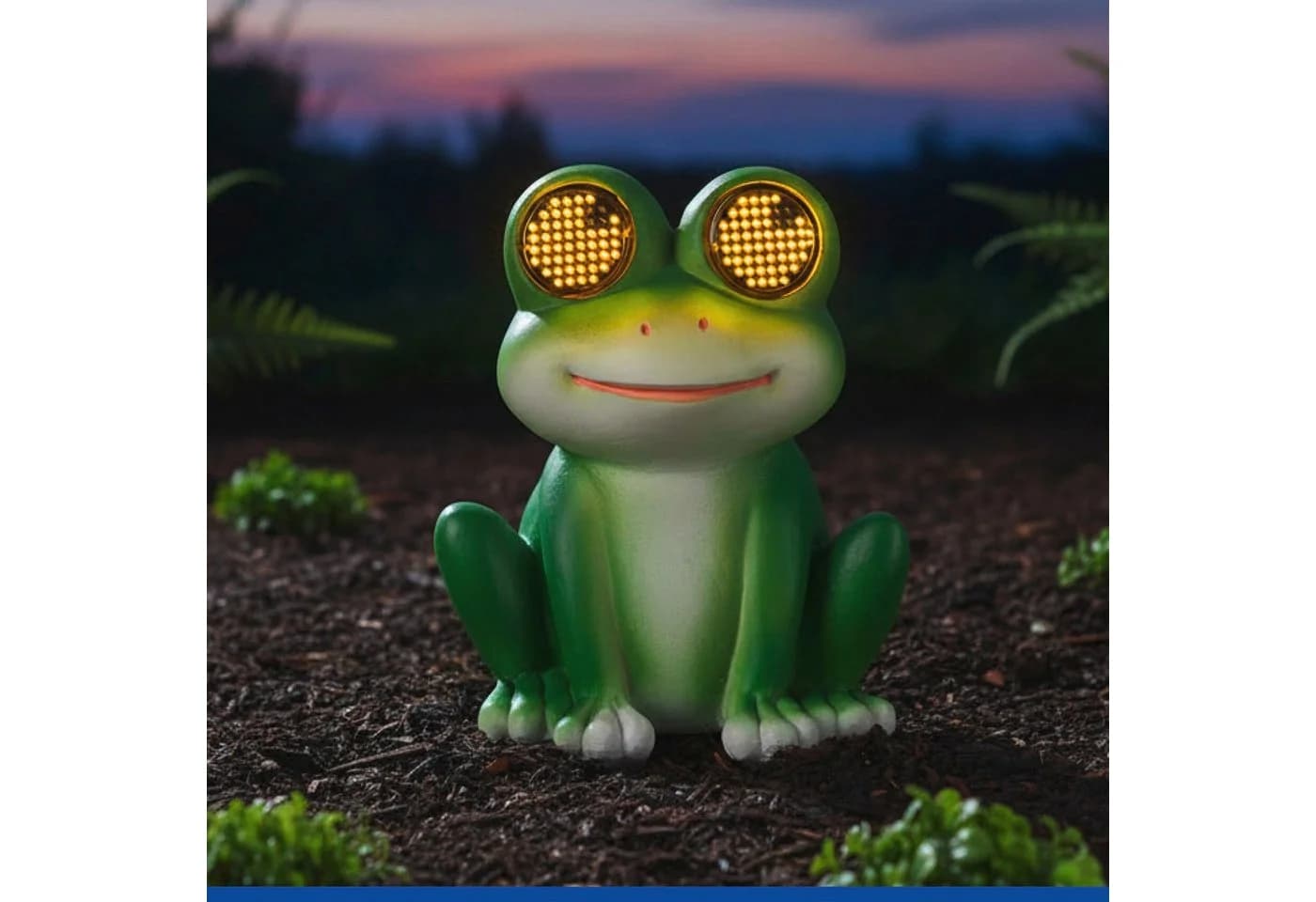 Maximex LED Dekofigur Frosch Solar Gartenfigur Blinky Eyes