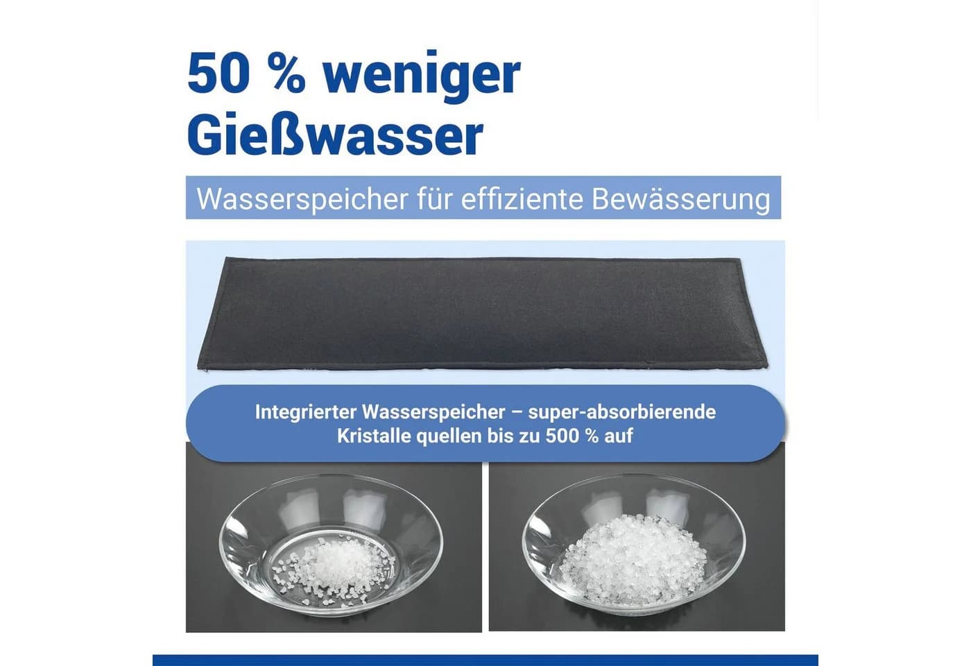 Maximex Bewässerungssystem 2 Wasserspeichermatten Schwarz 5-Lagen-Technologie - Bild 5