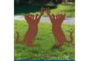 MAXIMEX Gartenstecker Katze & Schmetterling Terracotta Metall Bild 1