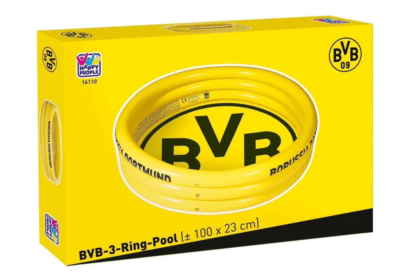 Wehncke Planschbecken Borussia Dortmund 3-Ring Pool Gelb - Bild 4