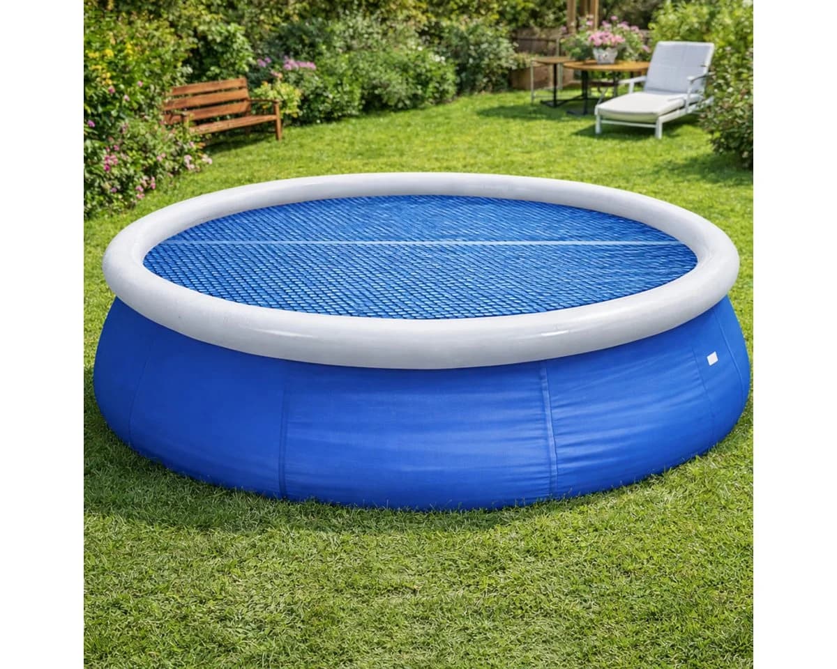 Wehncke Solarcover für Quick-Up-Pools Ø 396cm Blau