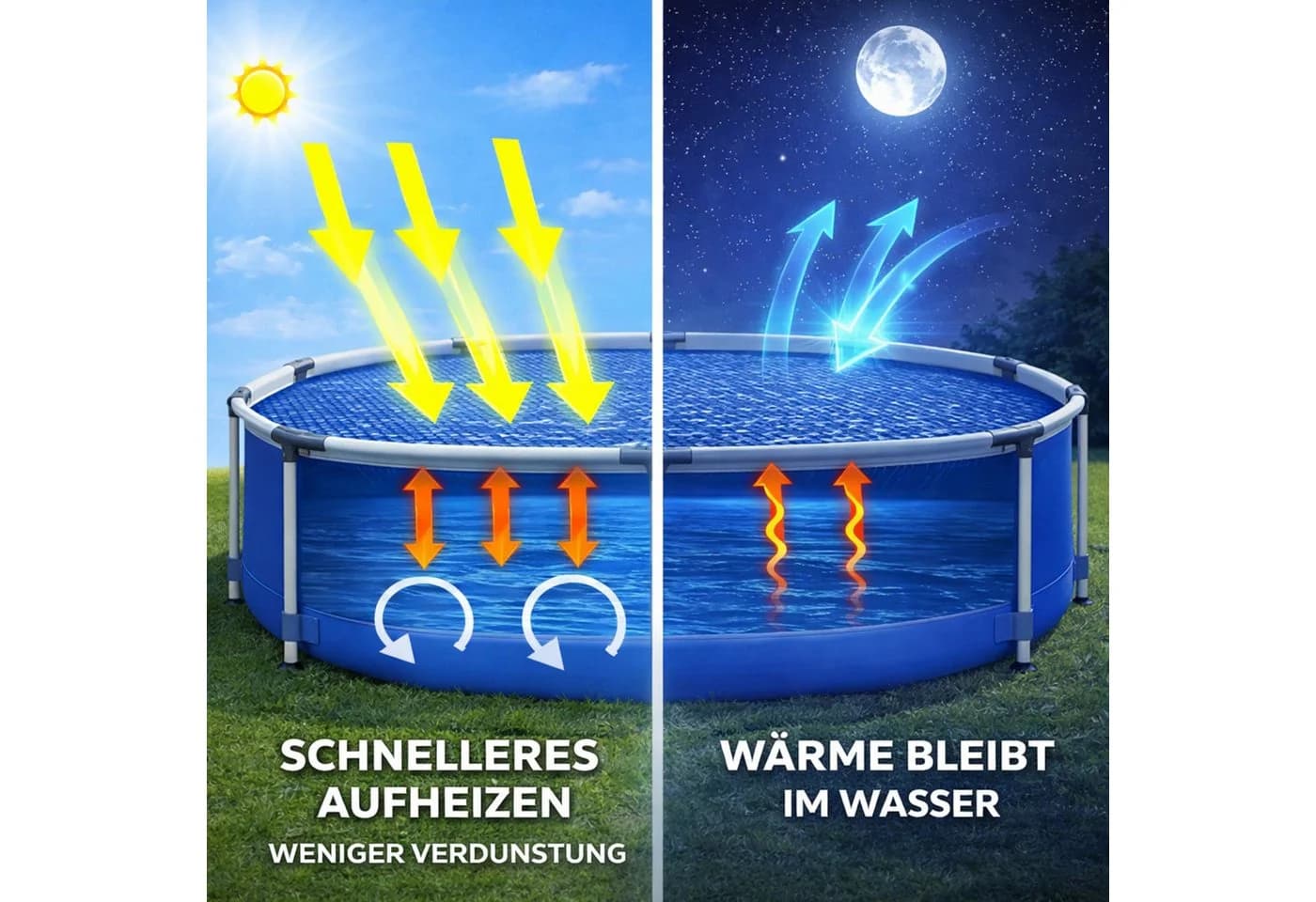 Happy People Solarplane Rund 457 cm Pool Abdeckung - Bild 3