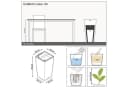Lechuza® Pflanzkübel Cubico Color 30 sandbraun mit Wassersystem Bild 3