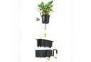 Lechuza® Kräutertopf Cube Color Triple mit Stick-System Sandbraun Bild 4