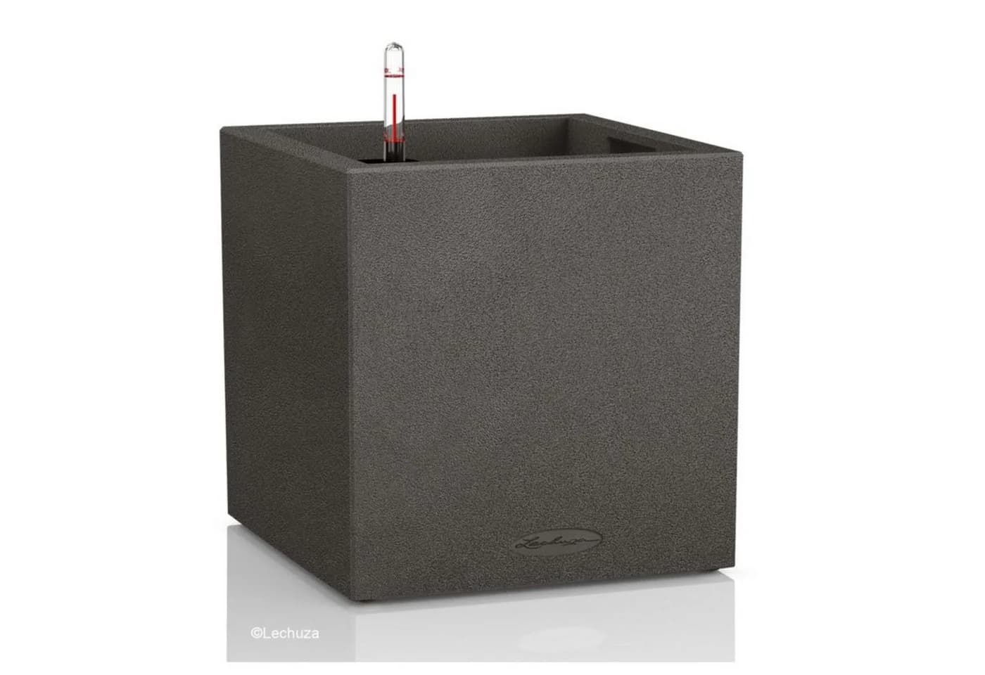 Lechuza Pflanzkübel Canto Stone 30 low graphitschwarz Komplettset - Bild 2