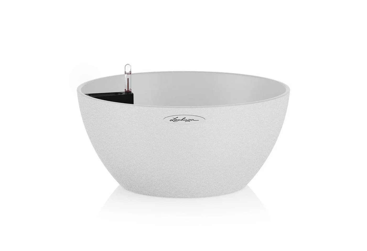 Lechuza® Pflanzschale Cubeto Stone 30 quarzweiß - Bild 2