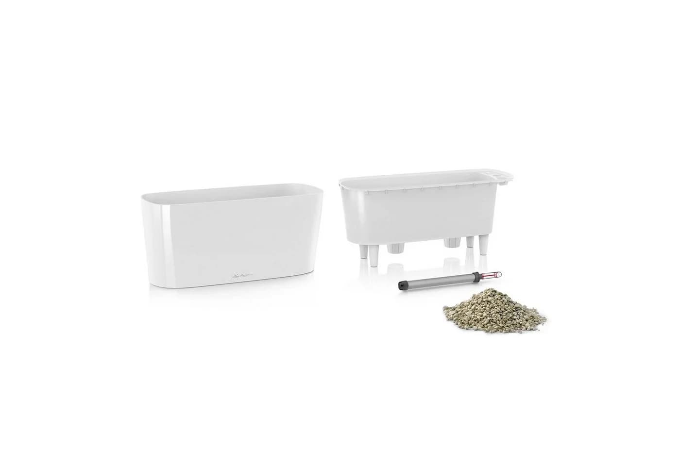 Lechuza® Blumentopf Delta 20 weiß hochglanz