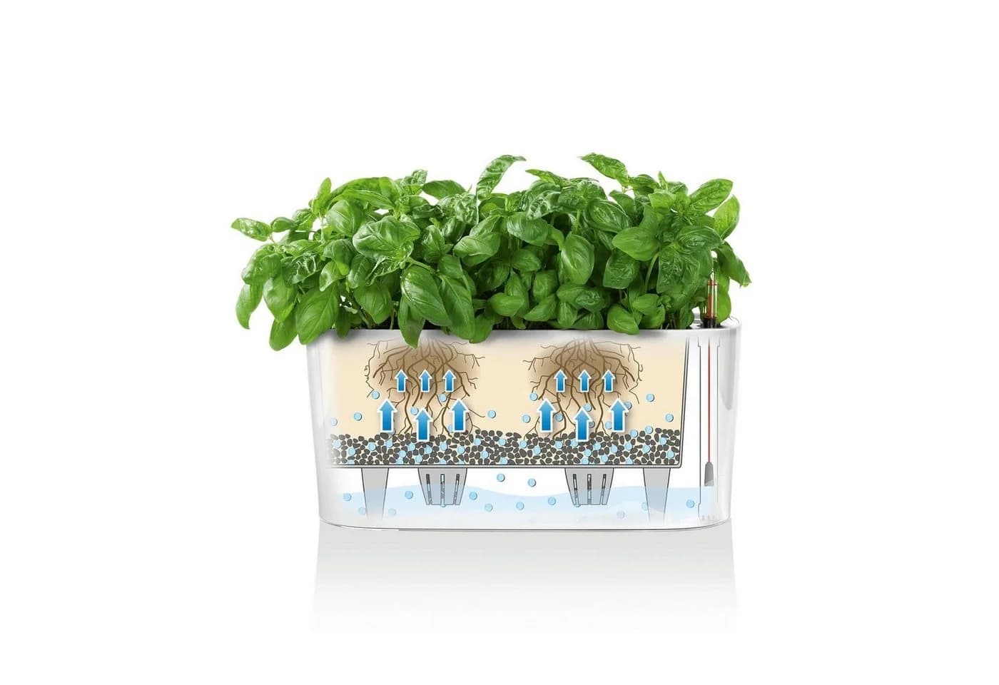 Lechuza® Blumentopf Delta 20 weiß hochglanz - Bild 5
