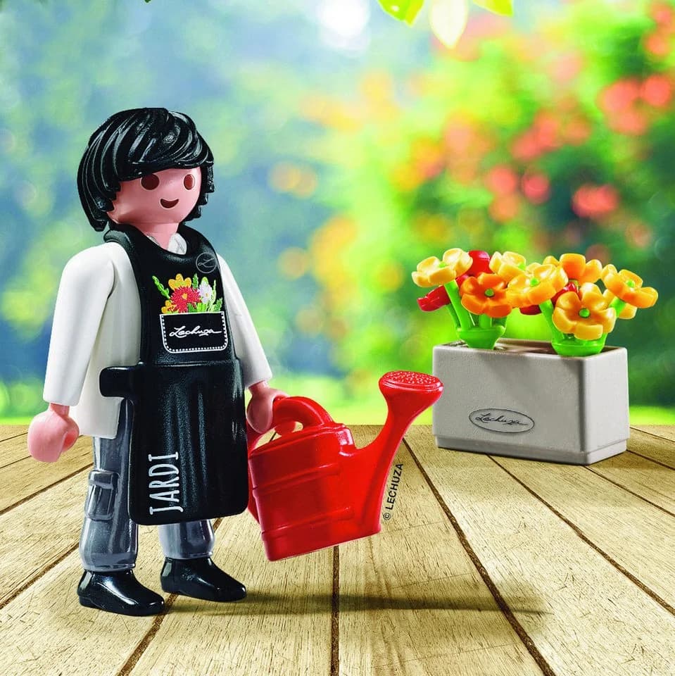 Lechuza® Playmobil® Gärtner Mini Dekofigur 18-tlg. Bunt