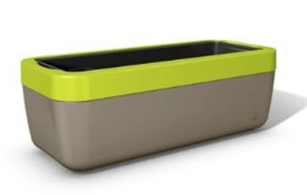 Emsa myBOX Blumenkasten 50 cm Braun/Grün mit Aqua Comfort